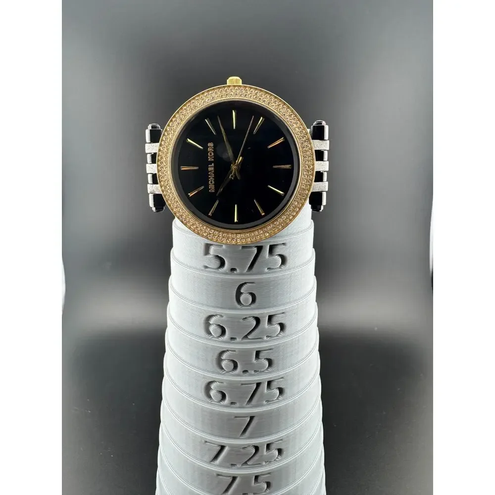 Michael Kors Darci MK3322 Black Pave Crystal Watch Womens